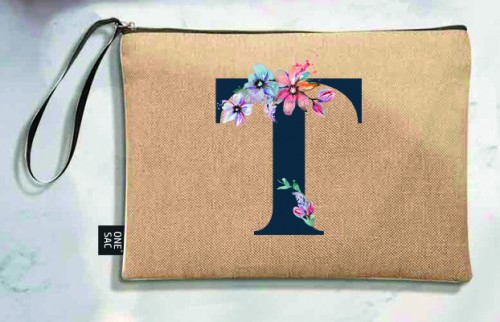 Bolso de mano letra t - regalos de boda